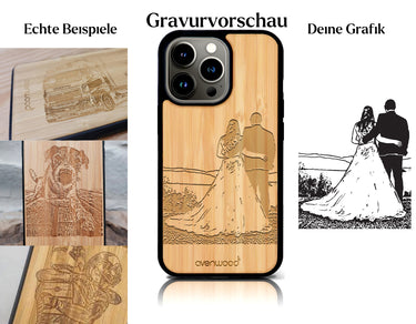 INDIVIDUELL iPhone 14 Pro Bambus-Kunststoff